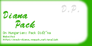 diana pack business card